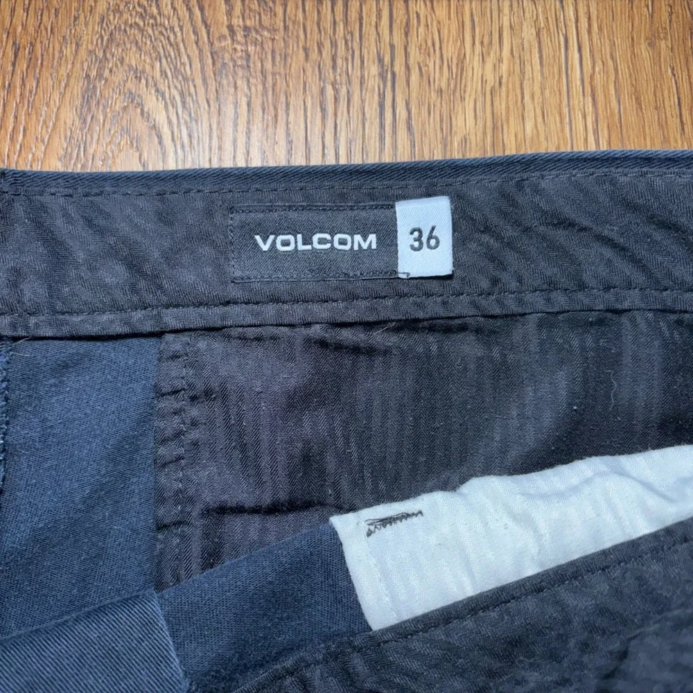 Volcom Frickin Modern Stretch Chino Shorts Mens 36 Black Skate Surf casual